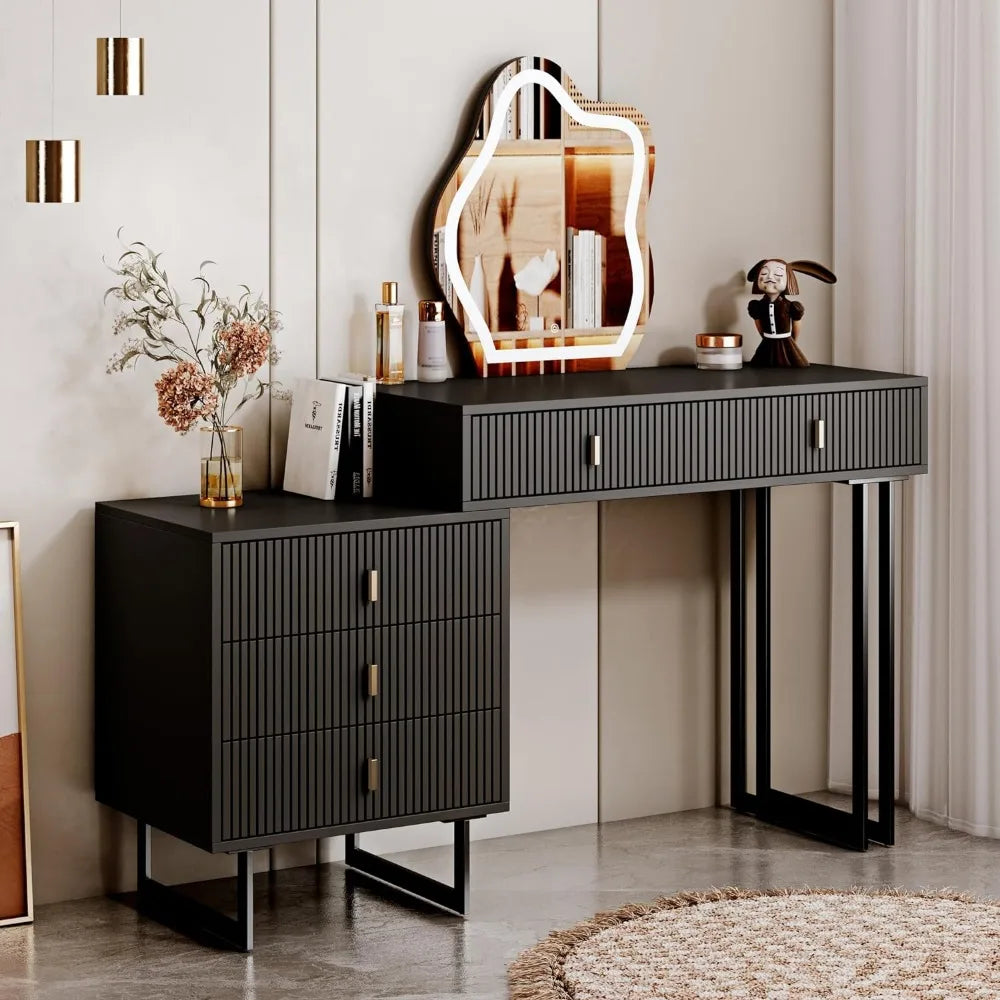 Dressing Table, with 5 Spacious Drawers