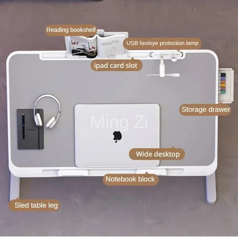 Foldable Laptop Desk for Bed with USB