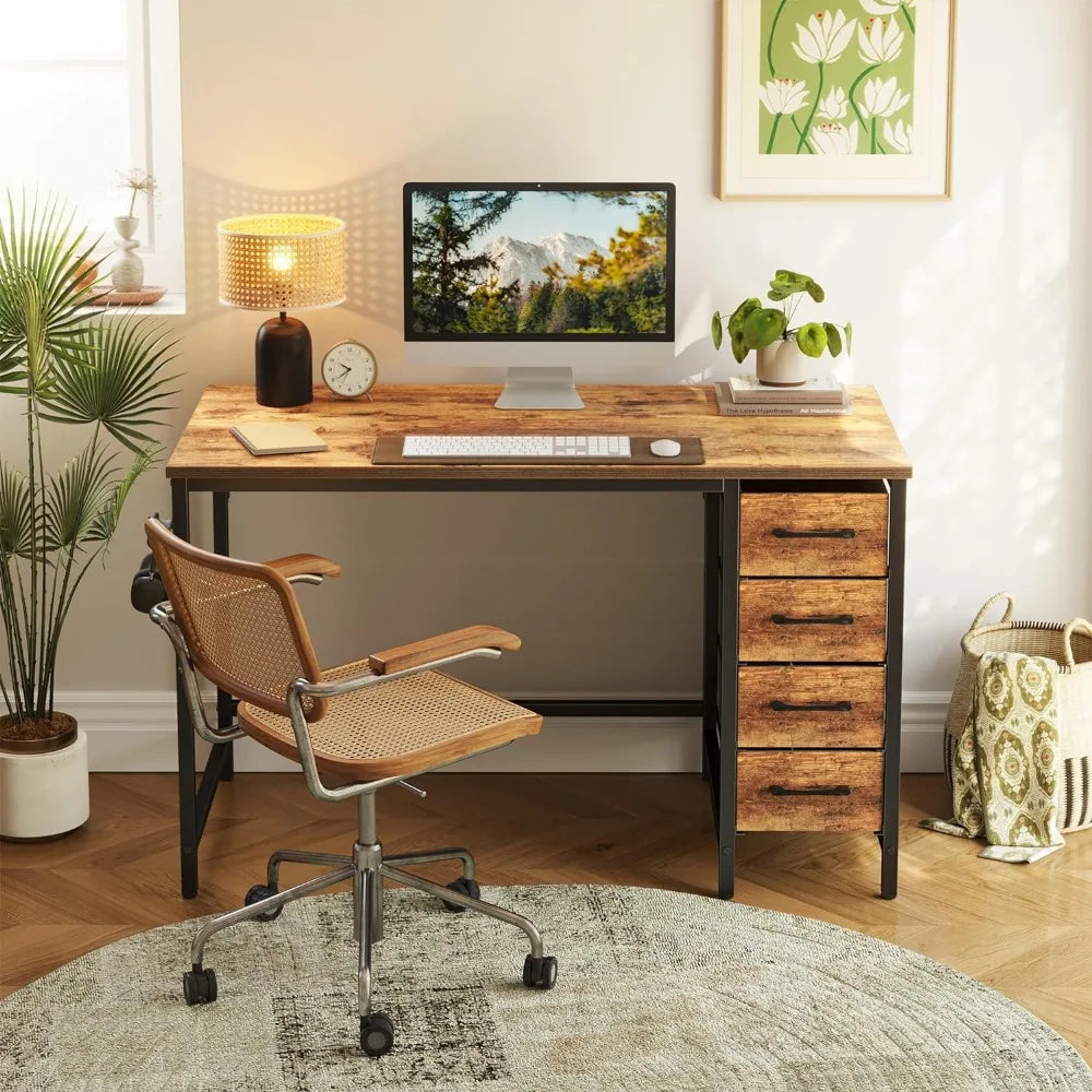 Office Desk with 4 drawers and storage Space