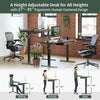 Adjustable Height Electric Standing Desk with Drawer – Ergonomic Sit-Stand Home Office Desk