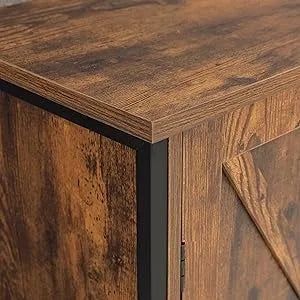 Living Room Storage Cabinet with 2 Doors and 1 Shelf