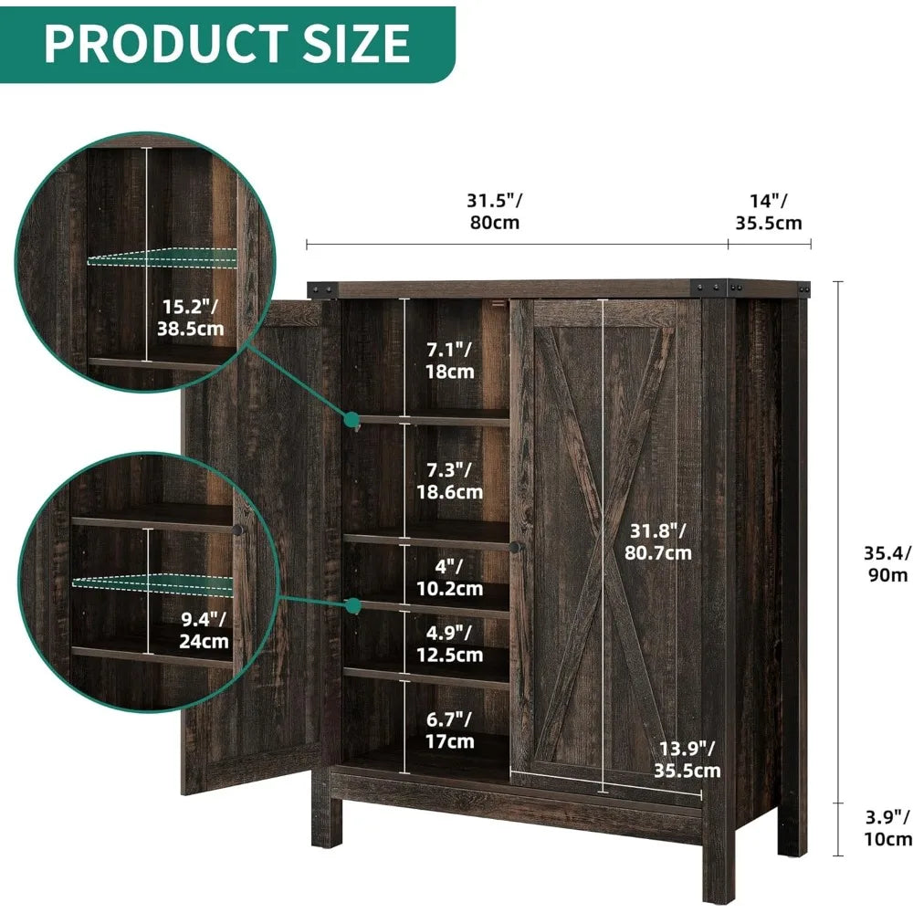 Wooden Shoe Rack Storage Device