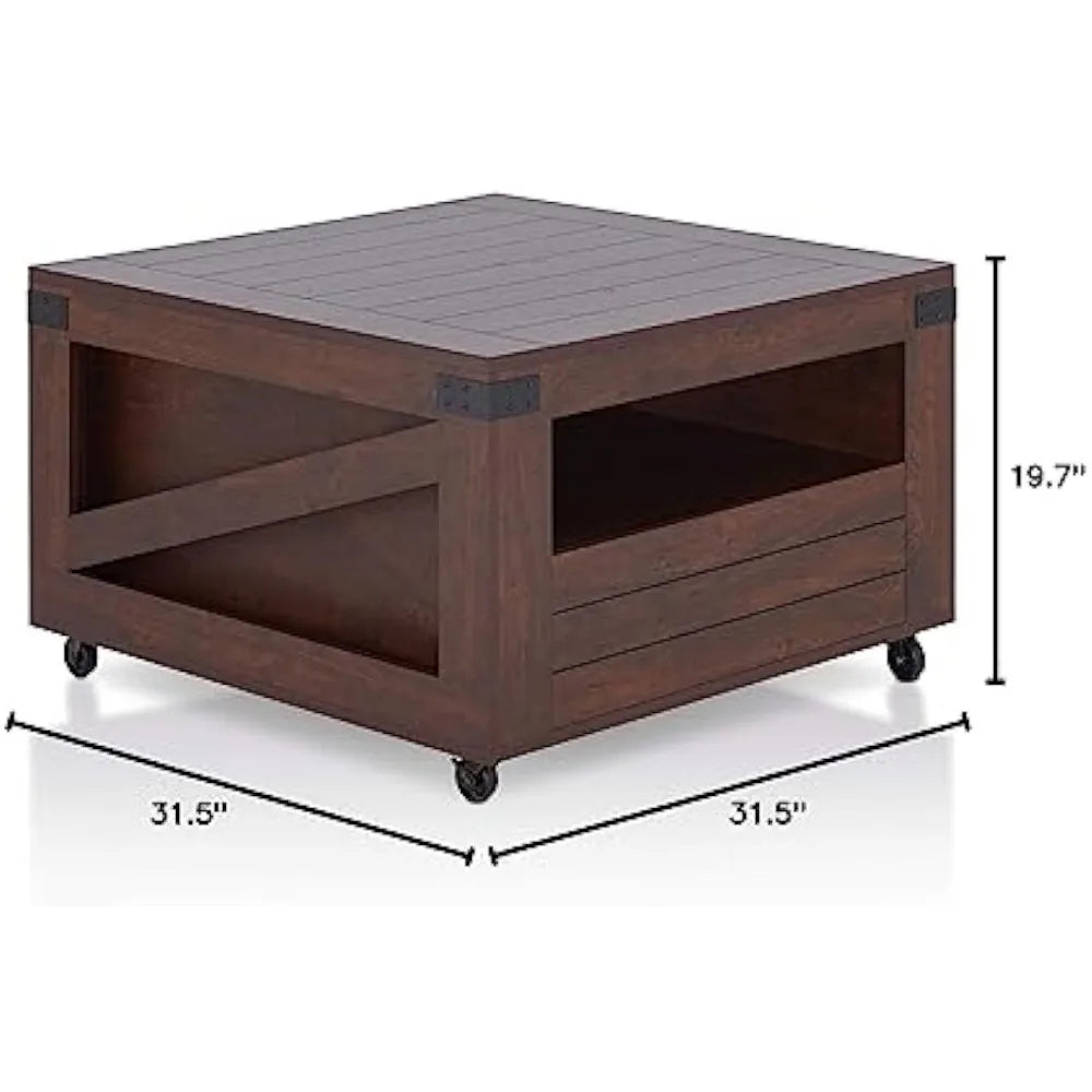 1 Drawer Square Coffee Table