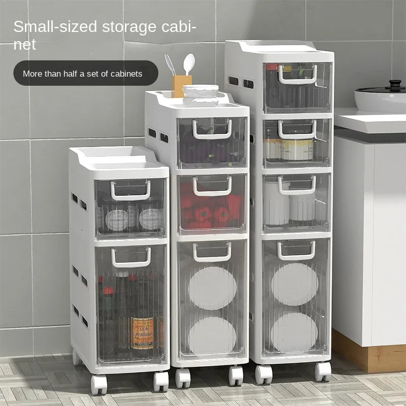 Floor-to-ceiling Toilet Side Cabinet for Artifact Bathroom Storage