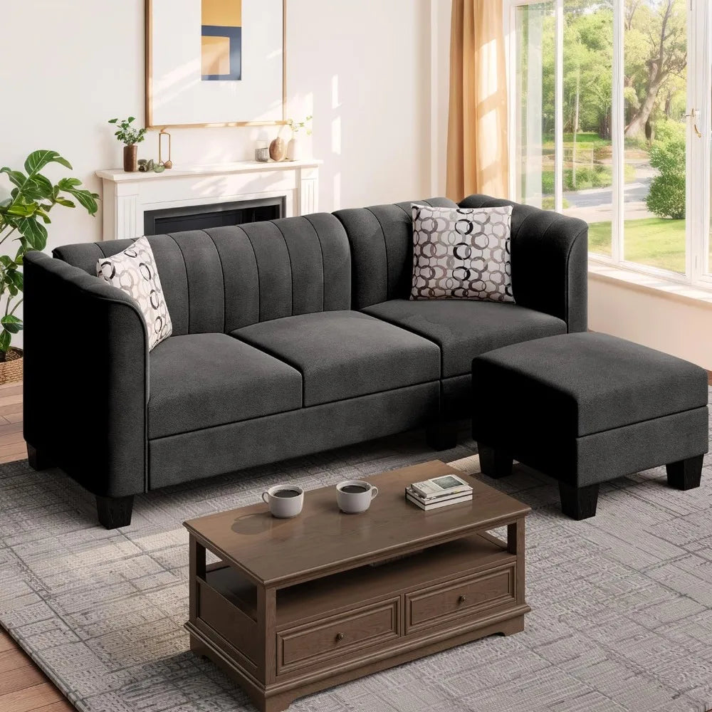 Convertible Segmented 3-seater L-shaped Sofa