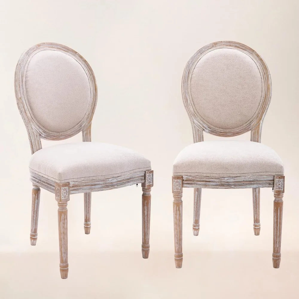 Dining Chairs with Circular Backrests