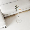 Minimalist Acrylic Drink Table – Modern Transparent Round Table for Living Room, Garden, and More