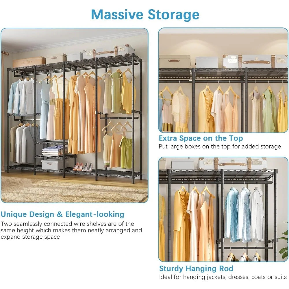 Wardrobe, Metal Hanger, Heavy-duty Cabinet