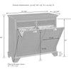 Double-layer Tilted Linen Inner Storage Cabinet