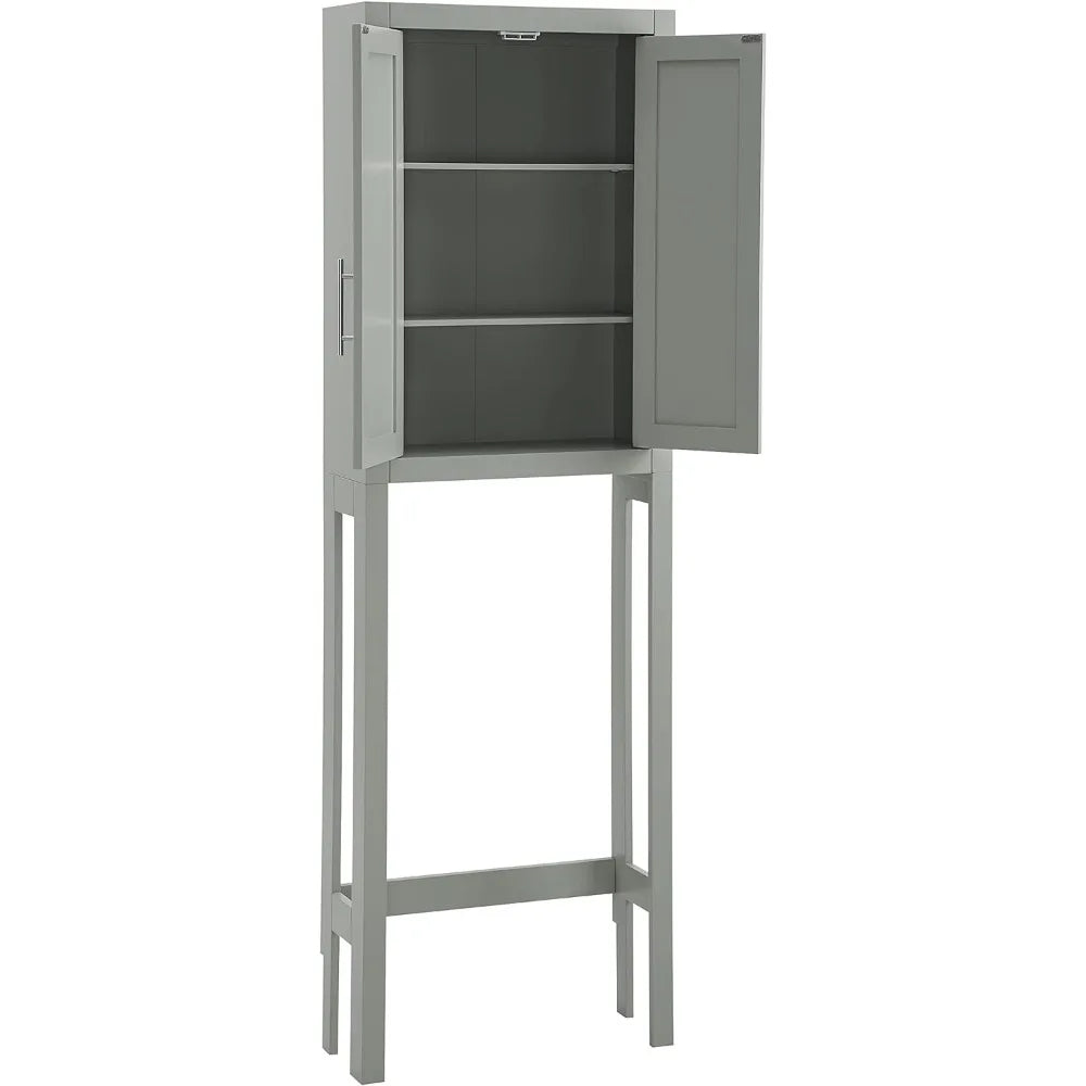 Bathroom Cabinet with Two Movable Shelves