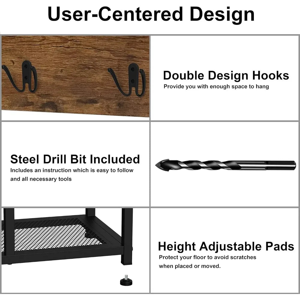 Shoe Stool Set, and 3 Storage Cabinet Racks