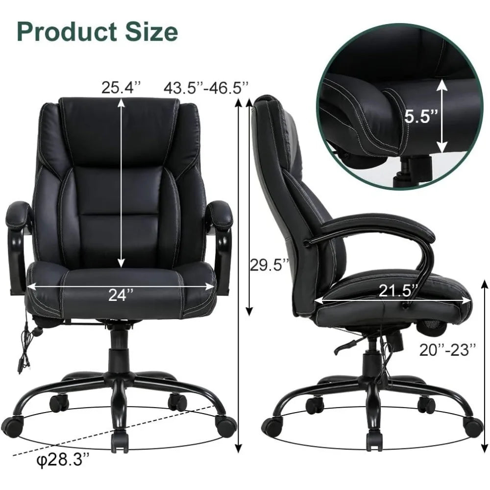 Rotating High Backrest PU leather Chair