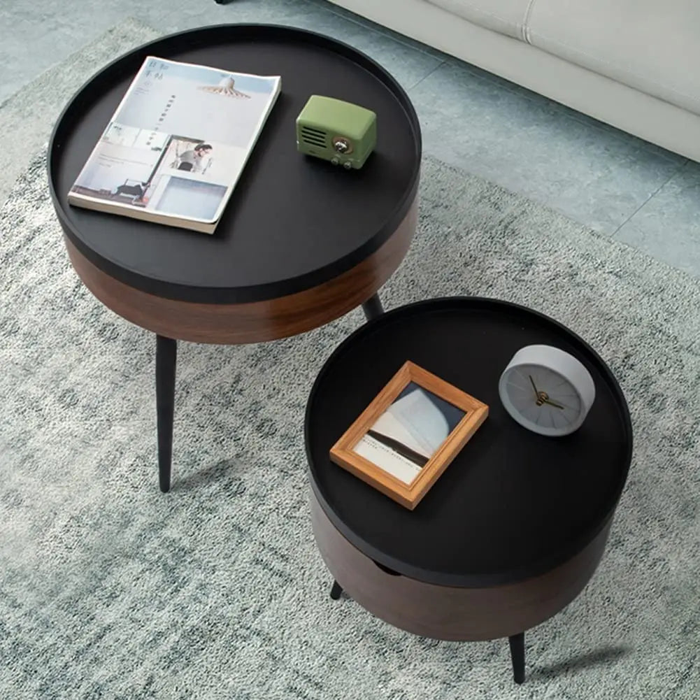 Storage Coffee Table with Creative Storage Tube