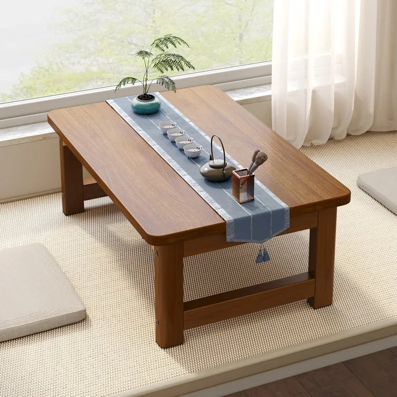 Japanese Folding Wooden Coffee Table