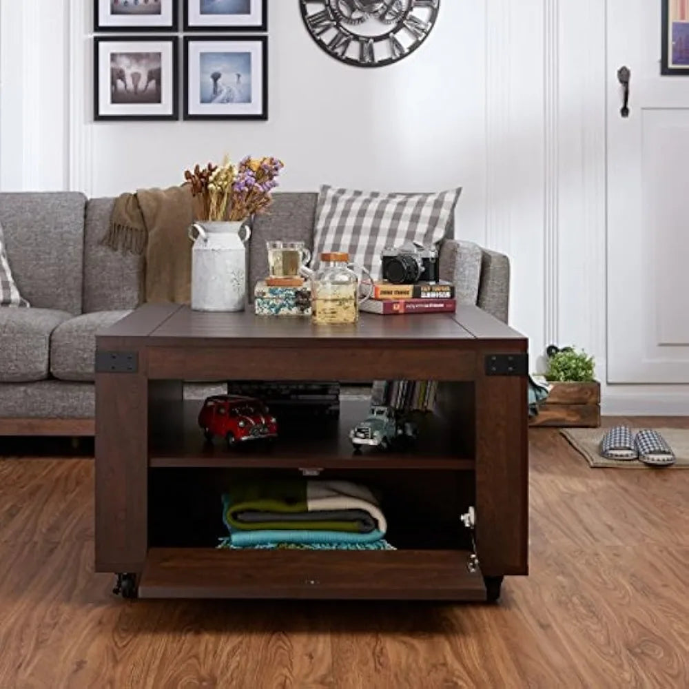 1 Drawer Square Coffee Table