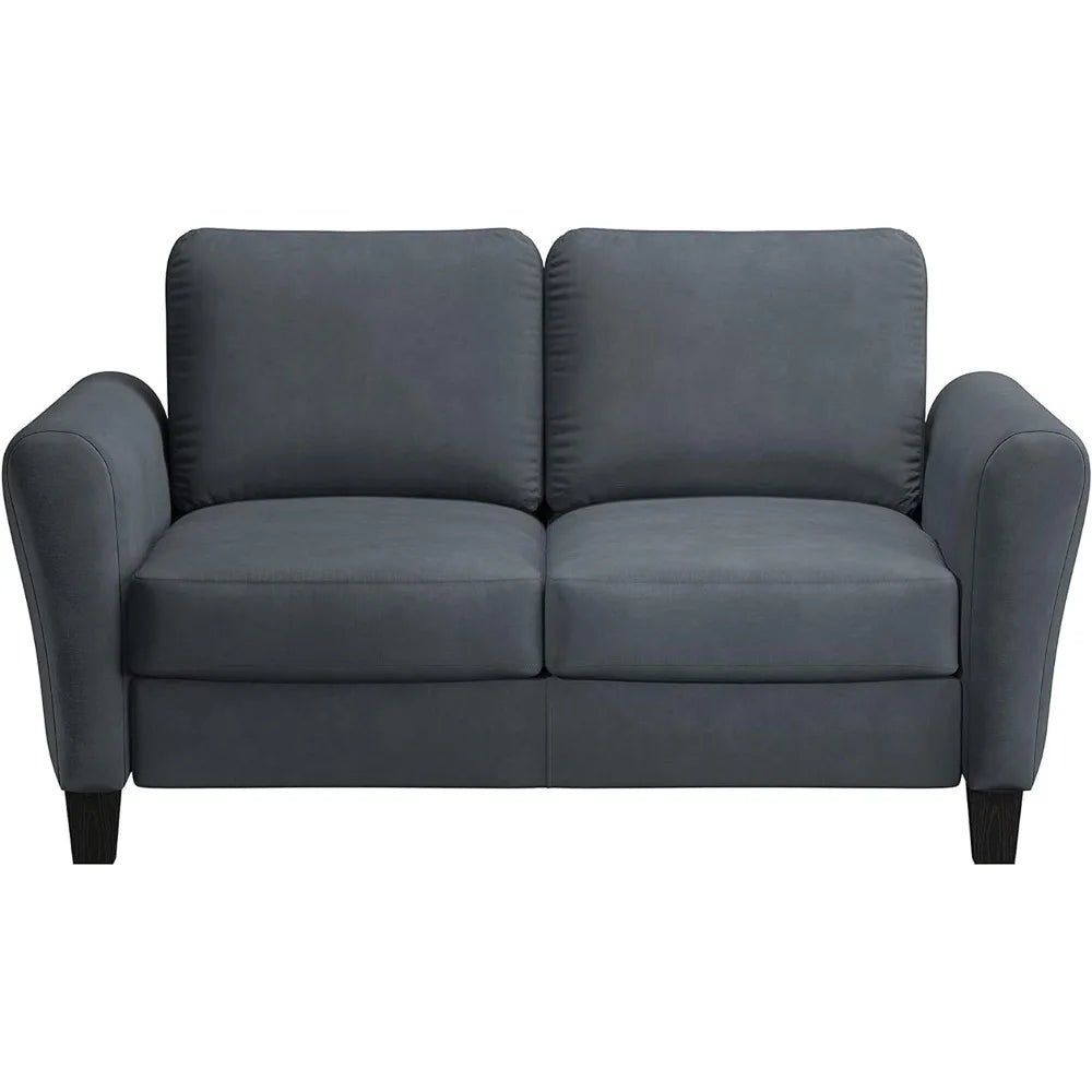 Living Room Soft Padded Armrest Sofa