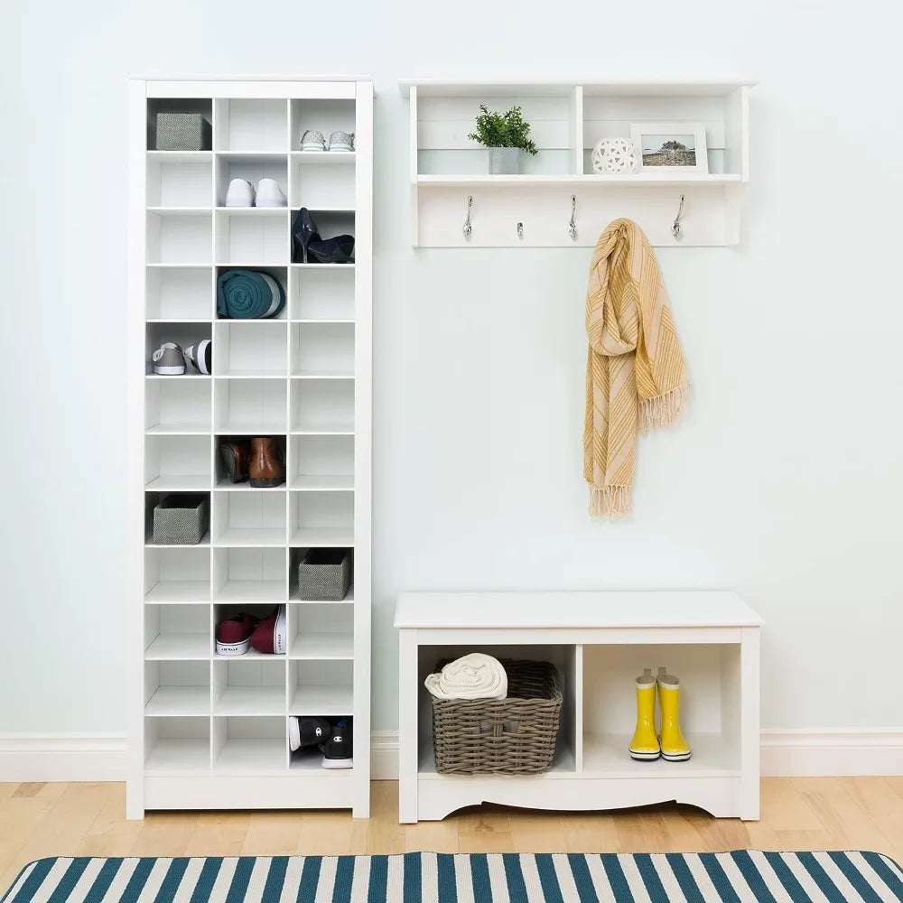 Shoe, Elegant White Shoe Cabinet