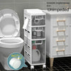 Floor-to-ceiling Toilet Side Cabinet for Artifact Bathroom Storage