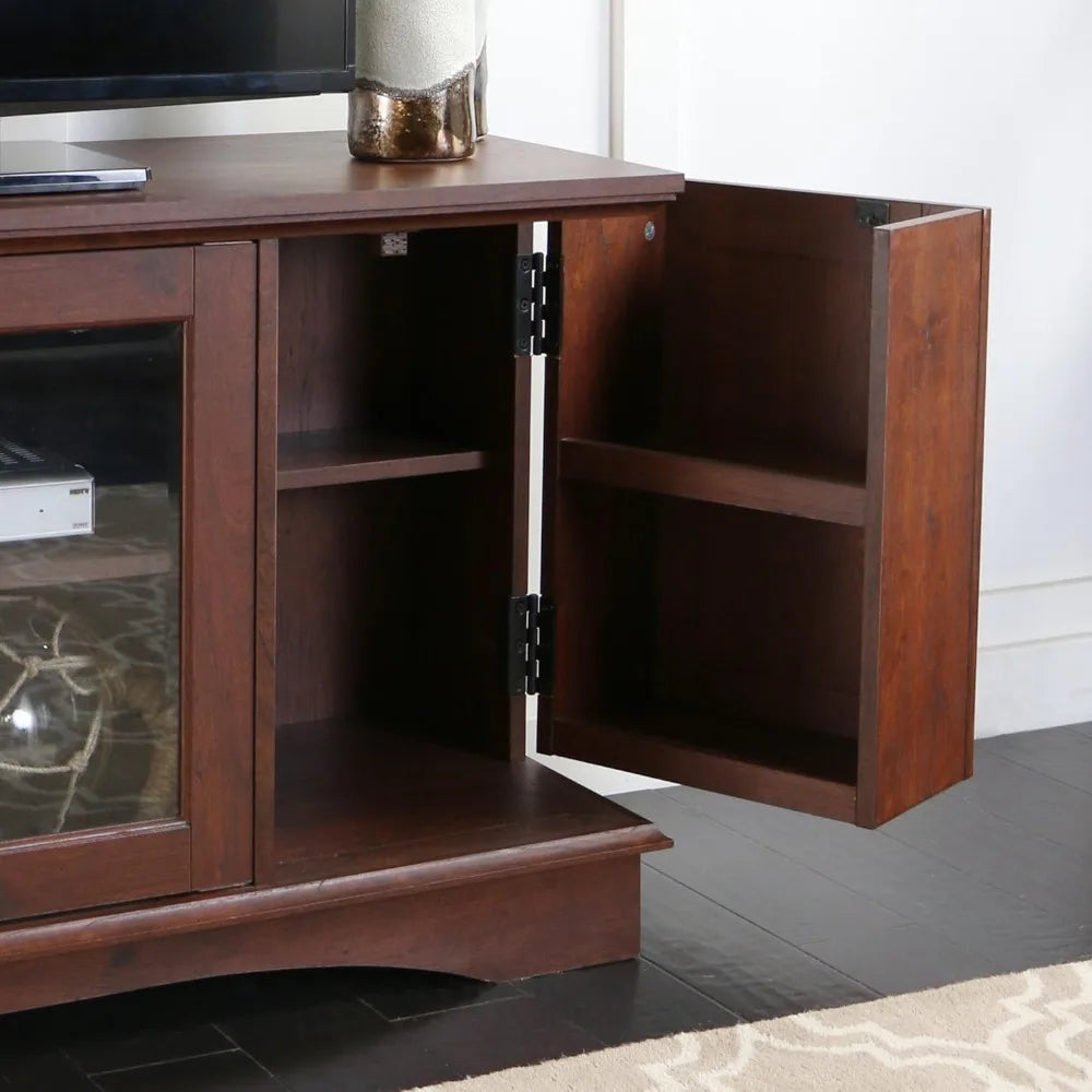 Wooden Universal TV Table with Storage Cabinet