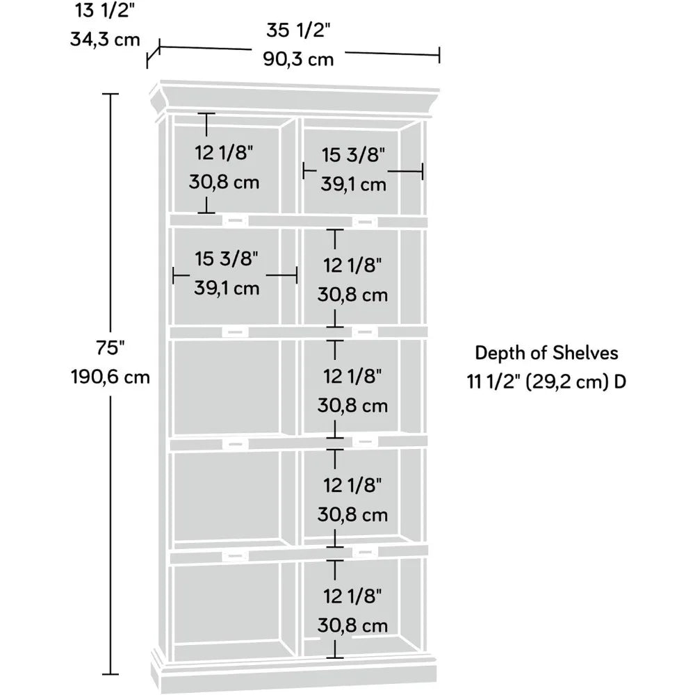 Household Wooden Floor Standing Bookshelf