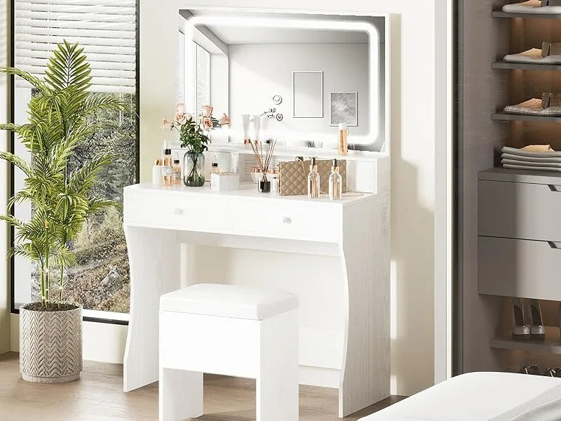 Dressing Table with LED illuminated Mirror