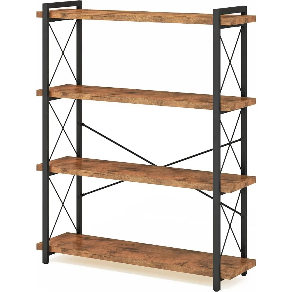 Four Story Industrial Bookshelf