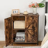 Living Room Storage Cabinet with 2 Doors and 1 Shelf