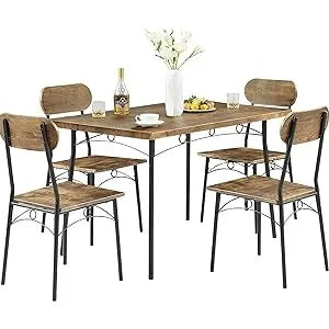 Dining Set with 4 Chairs