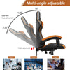 Ergonomic Gaming Chair with PU Leather – Headrest & Lumbar Support, Racing Style Office Desk Chair