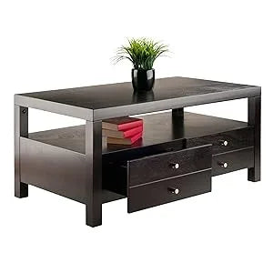 Double Layered Coffee Table with Drawers