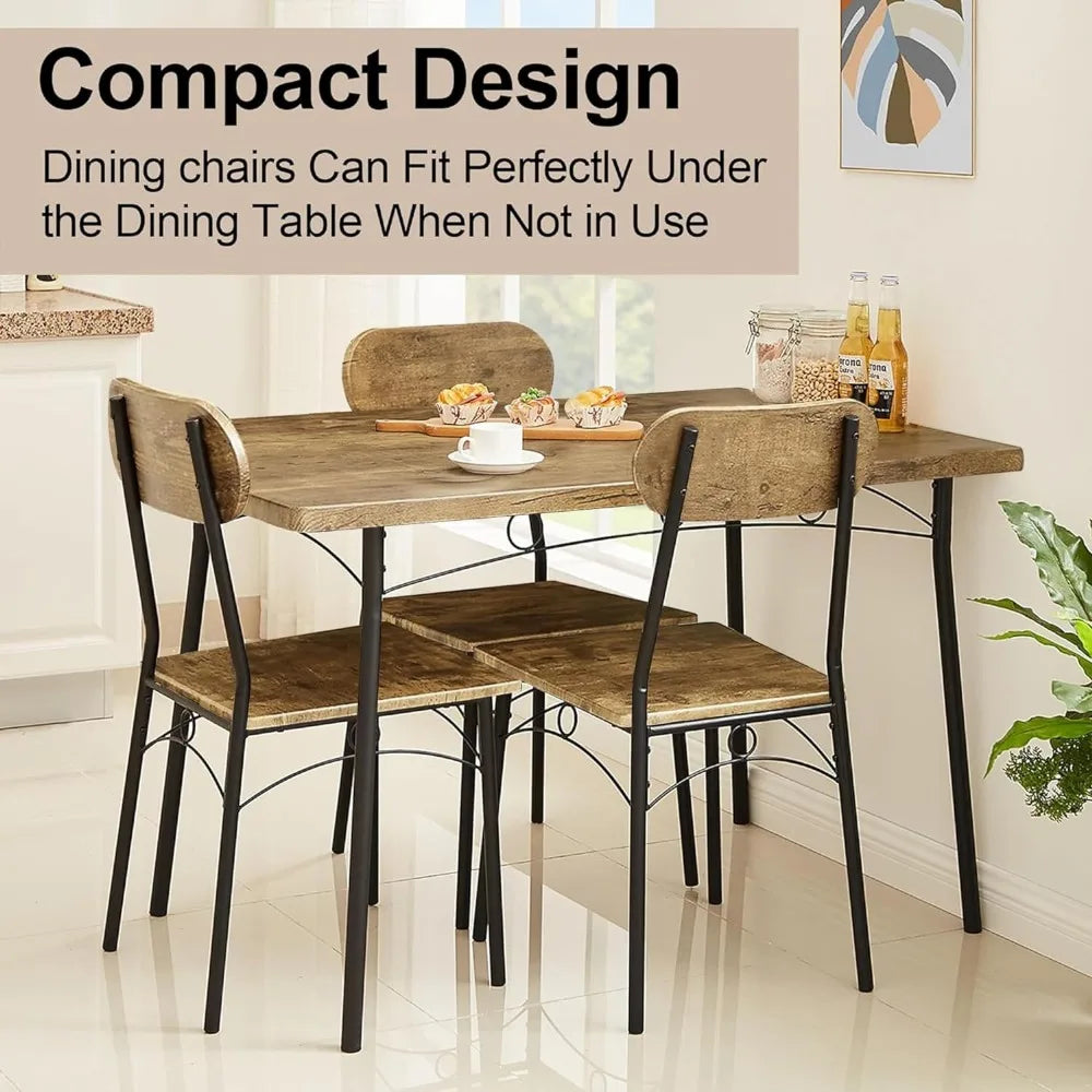 Dining Set with 4 Chairs