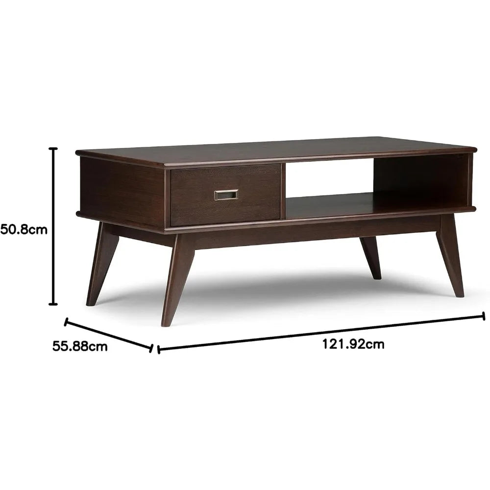 48 Inch Wide Rectangular Coffee Table