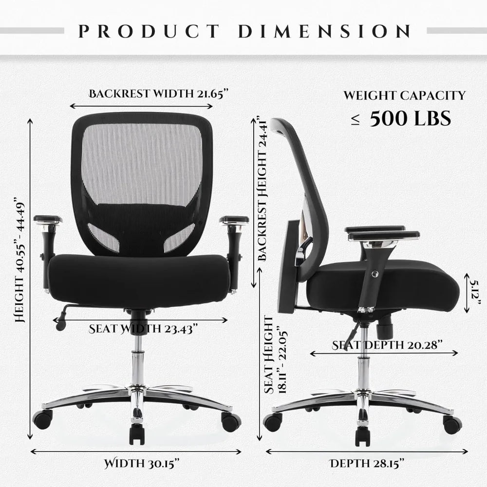 Office Chair with Thick Bandwidth Seats