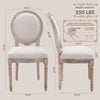 Dining Chairs with Circular Backrests