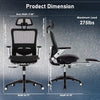 Office Chair with Headrest and 4D Flip Armrest