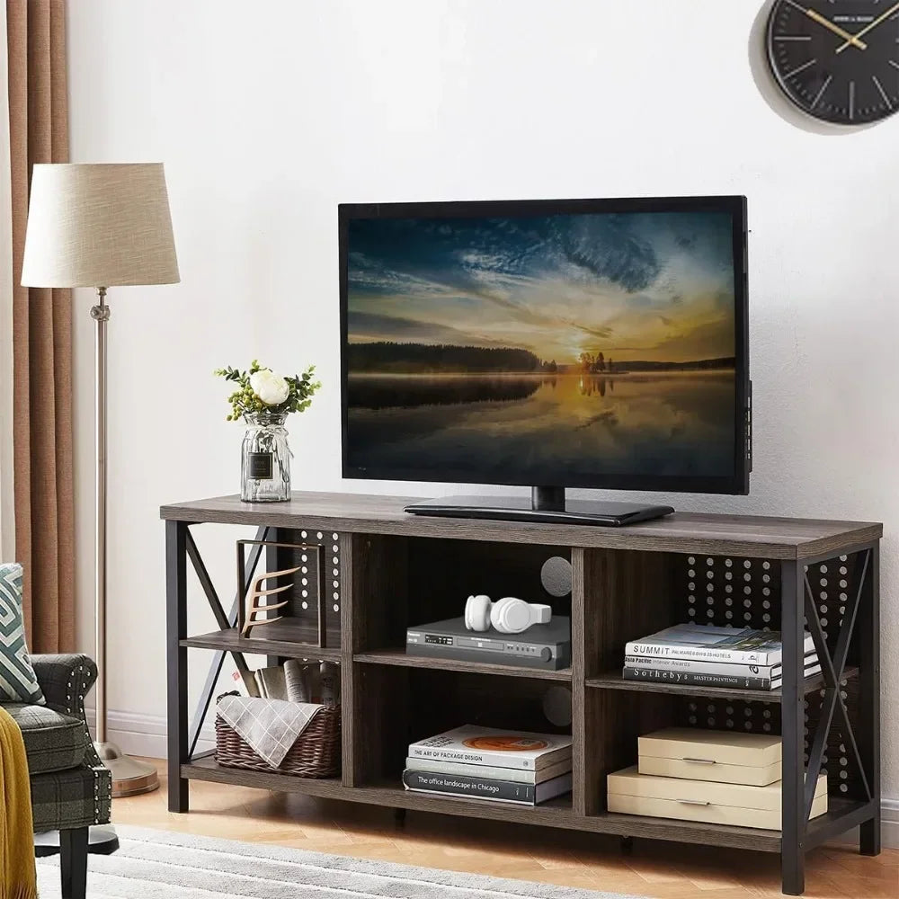 Television Stand Table with Media Console Cabinet