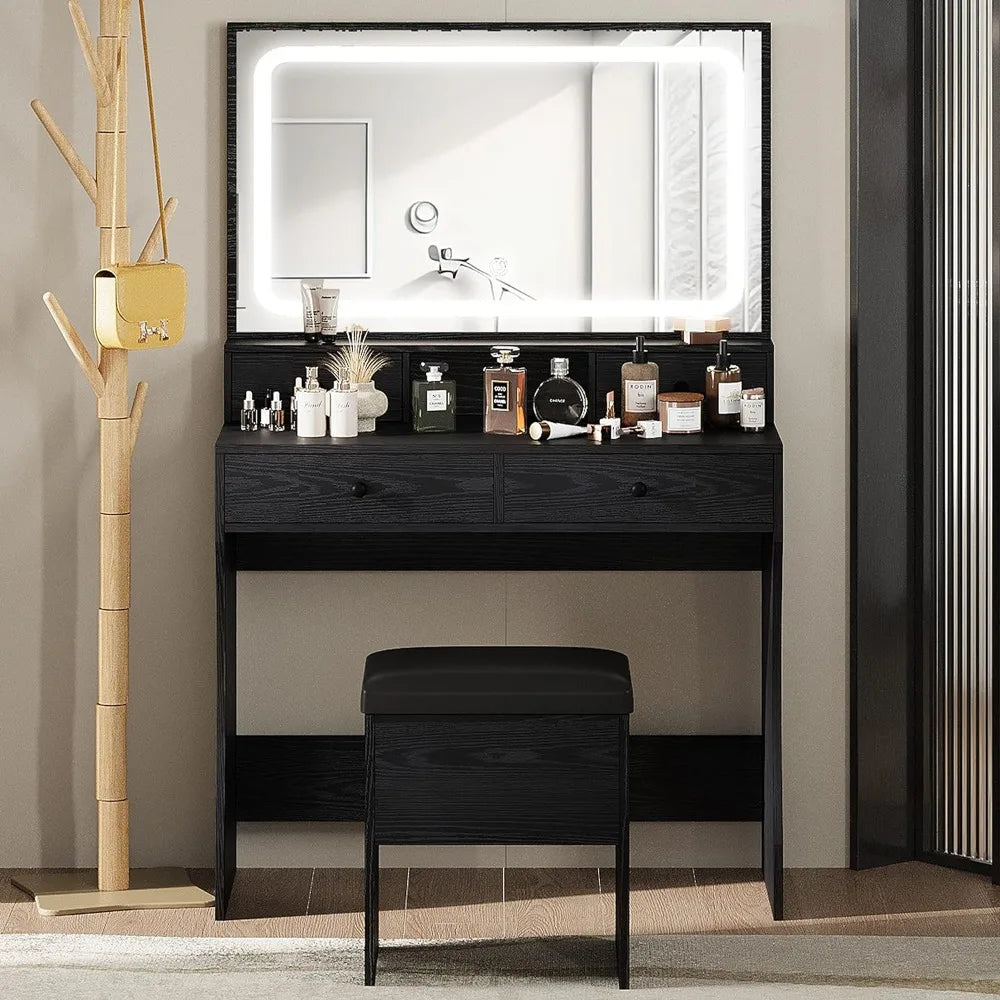 Dressing Table with LED illuminated Mirror