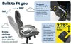 Ergonomic Office Chair with Waist Technology - Stylish Swivel Chair for Home & Office