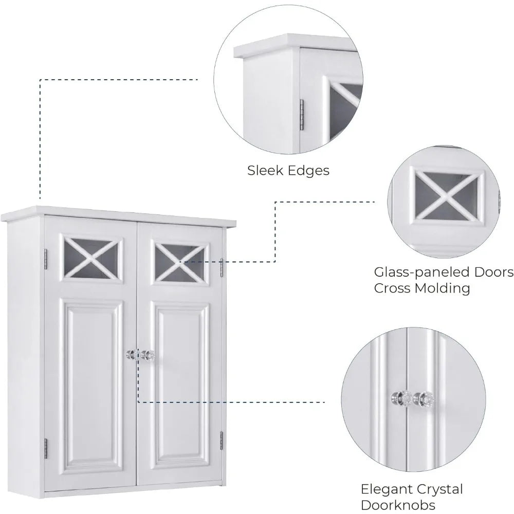 Movable Wall Cabinet with 1 Adjustable Shelf