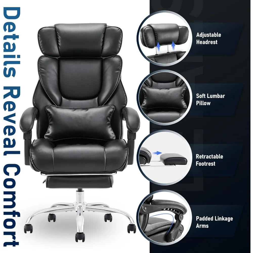 Office Chair with Lumbar Support Pillow