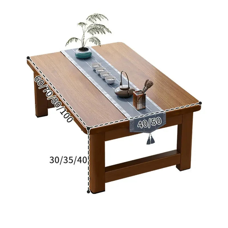 Japanese Folding Wooden Coffee Table