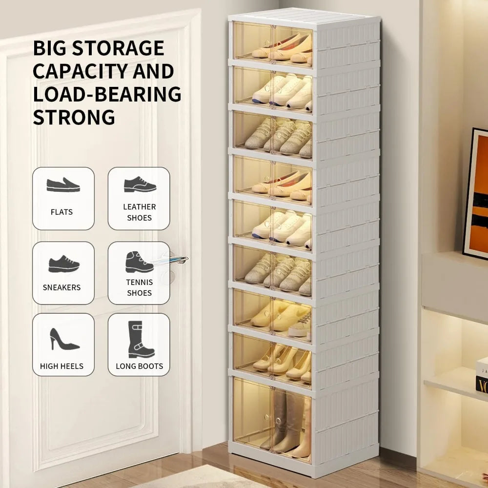 9 Layer Foldable Shoe Rack Organizer