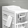 Floor-to-ceiling Toilet Side Cabinet for Artifact Bathroom Storage