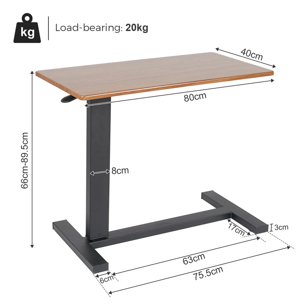 Adjustable Overbed Bedside Laptop Desk