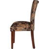 Classic Cushioned Brown Woven Dining Chairs