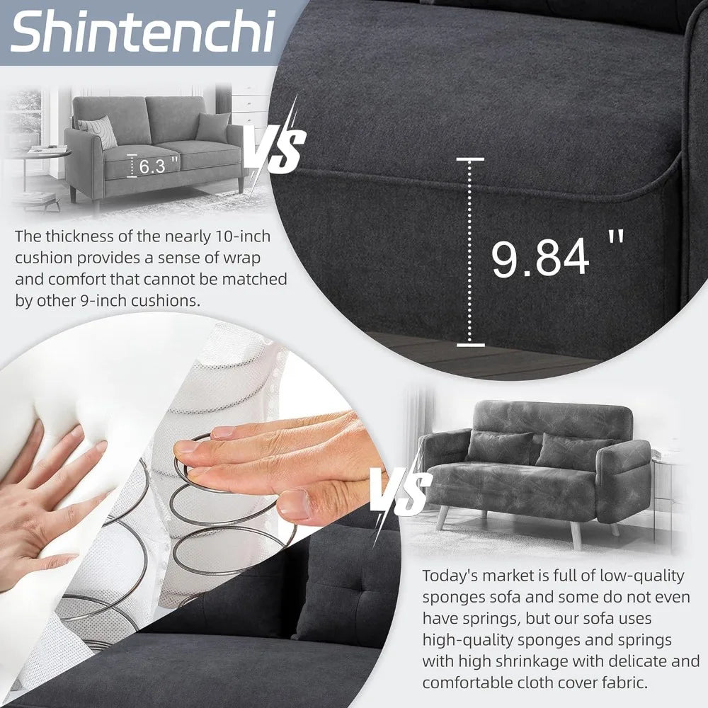 Living Room Soft Cushion Sofa