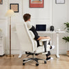 Office Chair with Footstool and Armrests