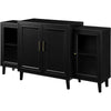 4-door Layered Side Panel Self-Service TV Table