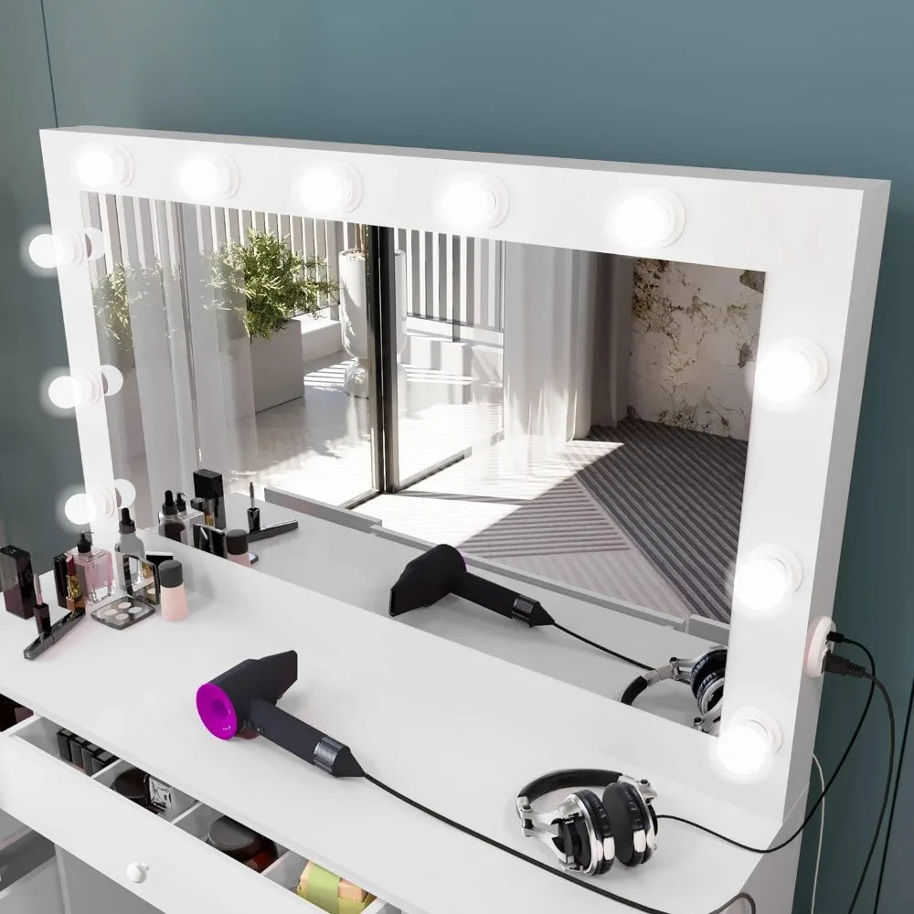 Dressing Table with Vanity Mirror