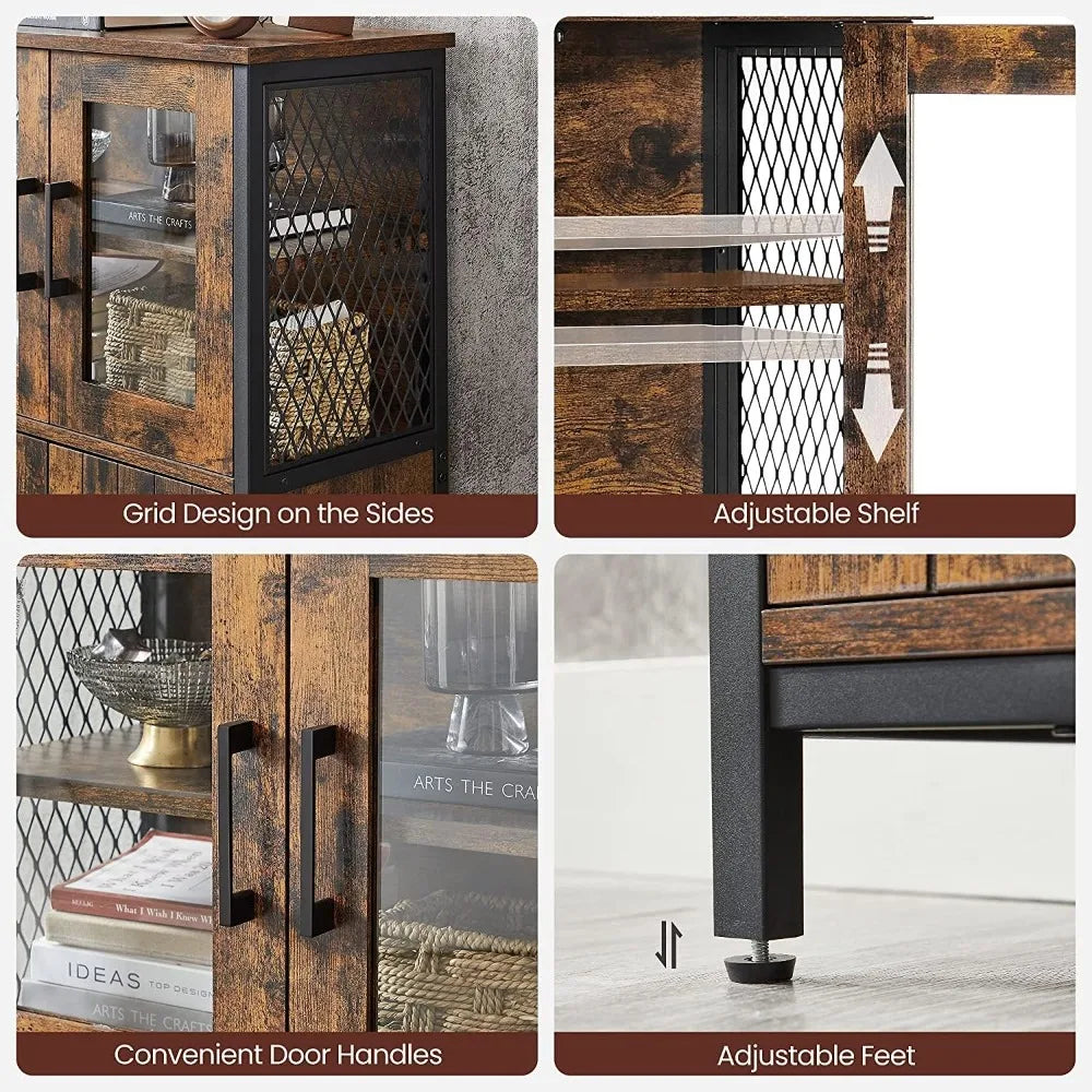 Storage Cabinet with Door and Adjustable Shelf